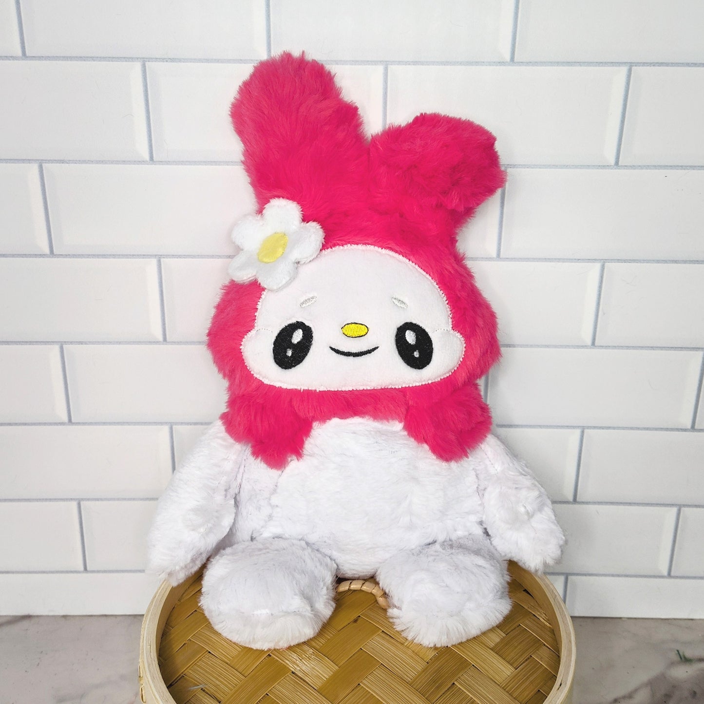 Pink and white bunny