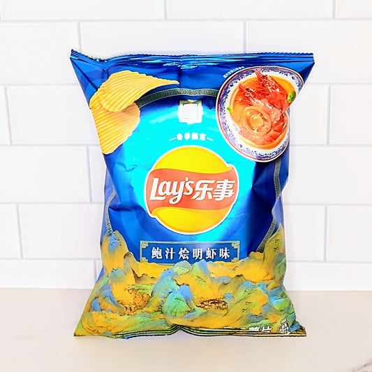 Lay's chips Braised prawns with Abalone sauce